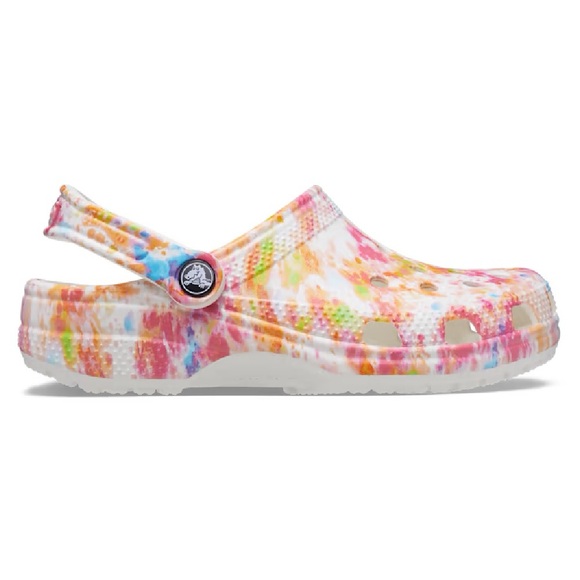 Crocs Classic Solar Rainbow Clogs Crocs Shoes Crocs Size 6 Tie Dye Crocs Orange - Picture 10 of 10